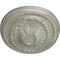 Ekena Millwork Saverne Ceiling Medallion, Hand-Painted Flash Gold, 18 1/2"W x 13 1/2"H x 1 7/8"P CM18SAFLS - alternate 2